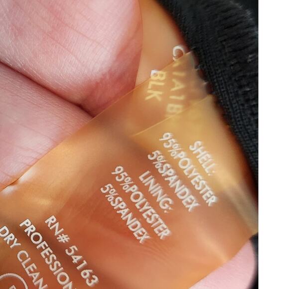 SALE Calvin Klein Jersey Shift Dress with Metal Logo Bar Cutout Neckline 18 - Picture 8 of 8